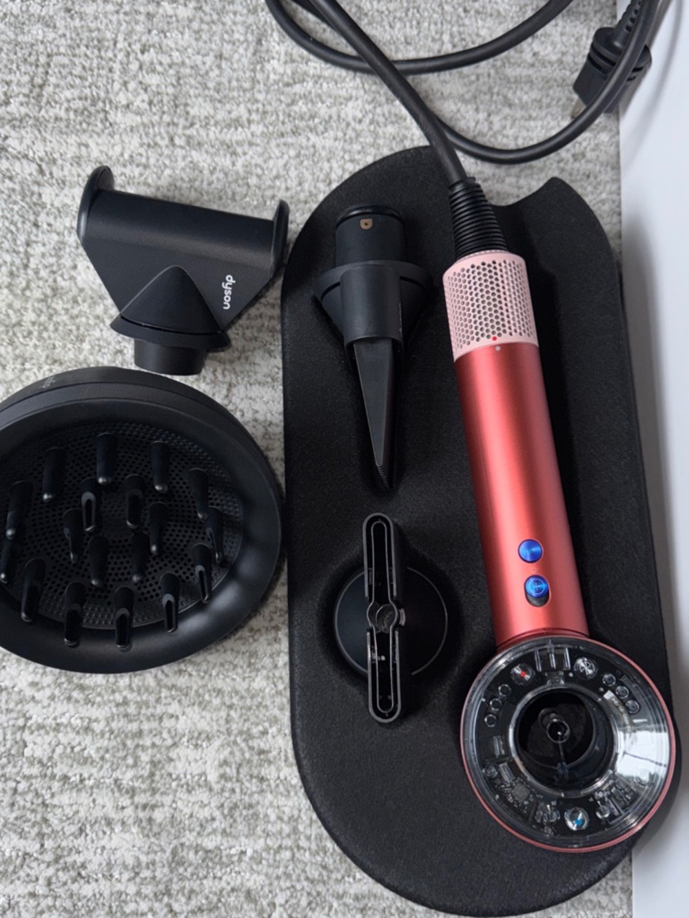DYSON Special edition Supersonic Nural™ hair dryer in Strawberry bronze and blus
